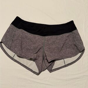 Lululemon Athletica Black and Gray Athletic Shorts